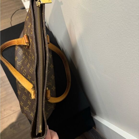 LOUIS VUITTON Cabas Piano Shoulder Bag Monogram Leather Brown - Picture 11 of 15